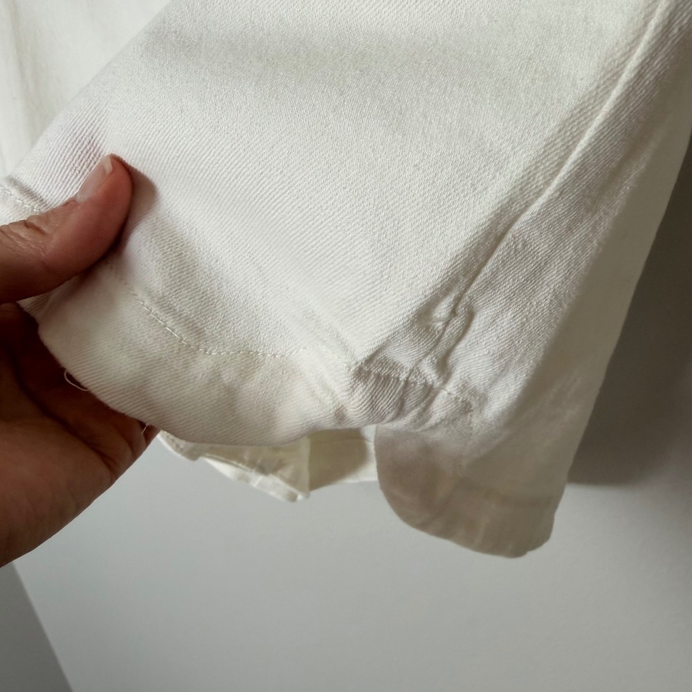 Clean Girl Elevated‎ Basics White Chino Shorts (M) 3 Inch Staple Summer Piece - Picture 8 of 14